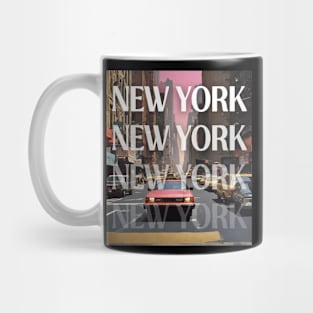 new york retro steet nyc Mug